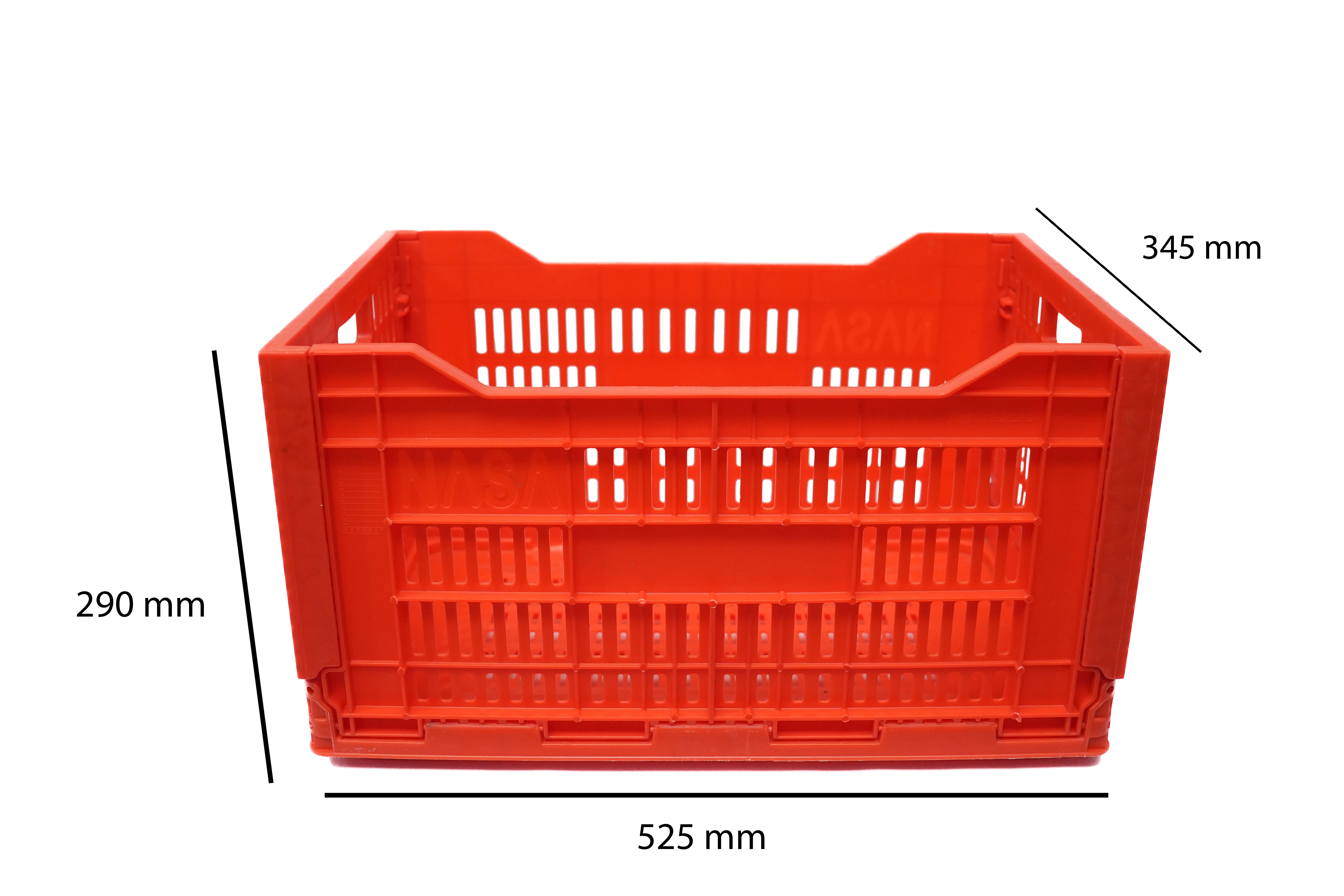 HDPE plastic foldable collapsible crates
